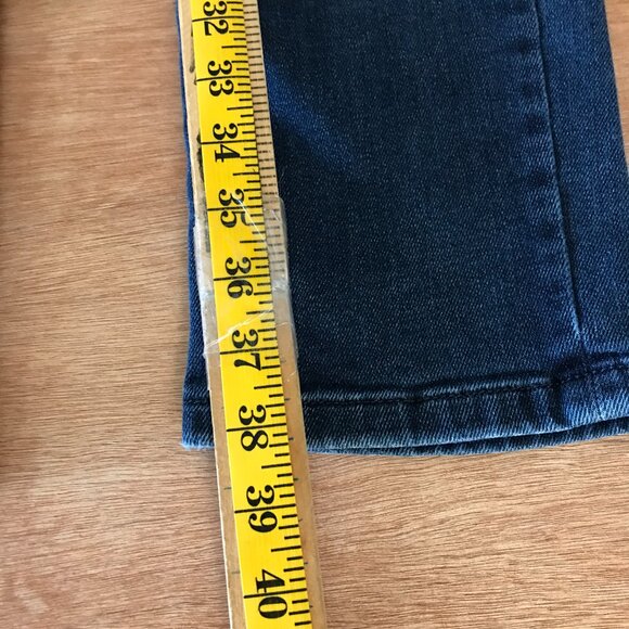 MMX Phoenix Jeans Men 32x32 Blue Low Rise Dark Wash Stretch Straight - Picture 6 of 12